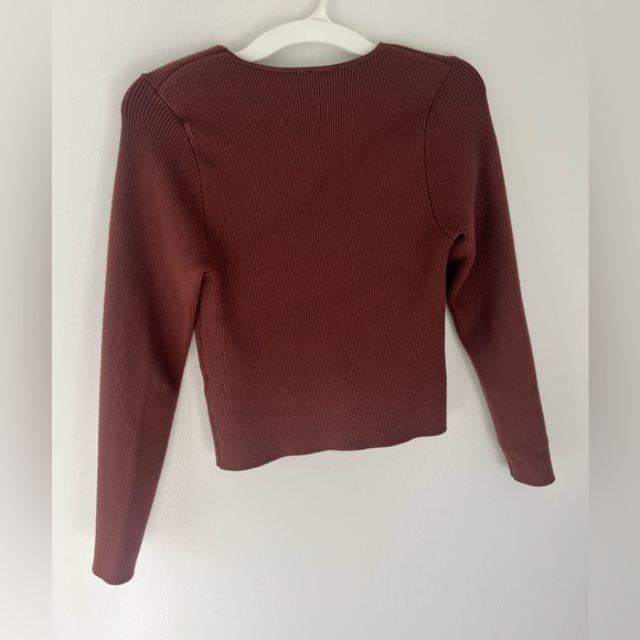 Abercrombie & fitch fitted ribbed sweater top - Picture 4 of 4